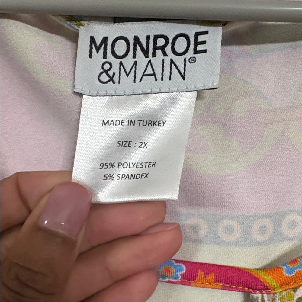 Monroe & Main Multicolor Patterned Dress - Picture 3 of 3